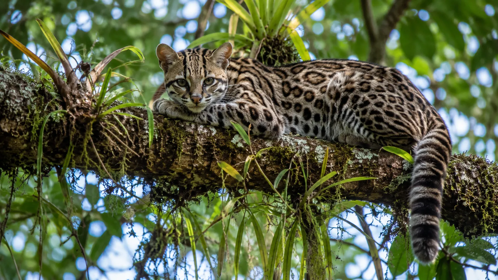 Oncilla In Andean Cloud Forest