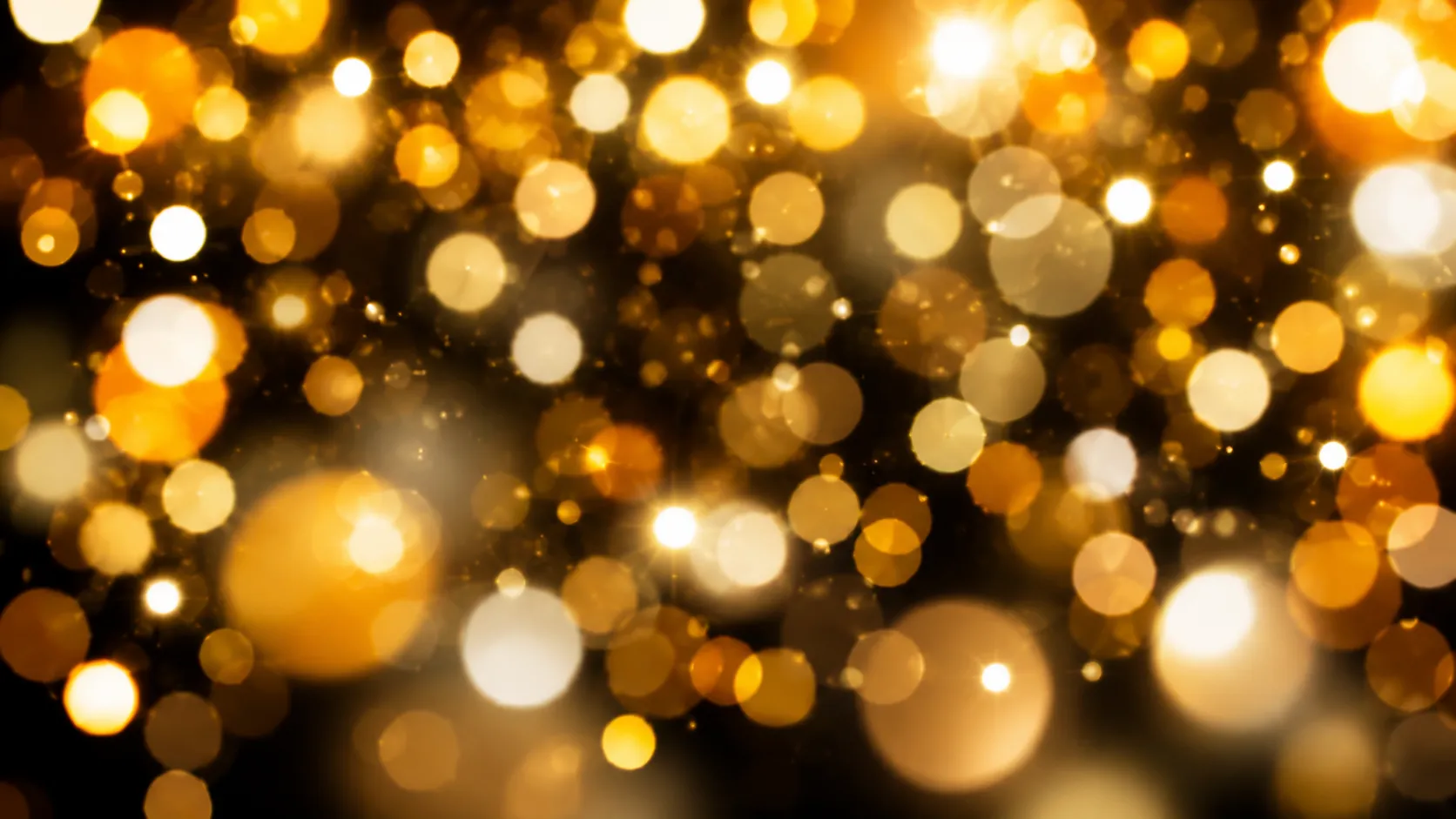 Golden Bokeh Light Background