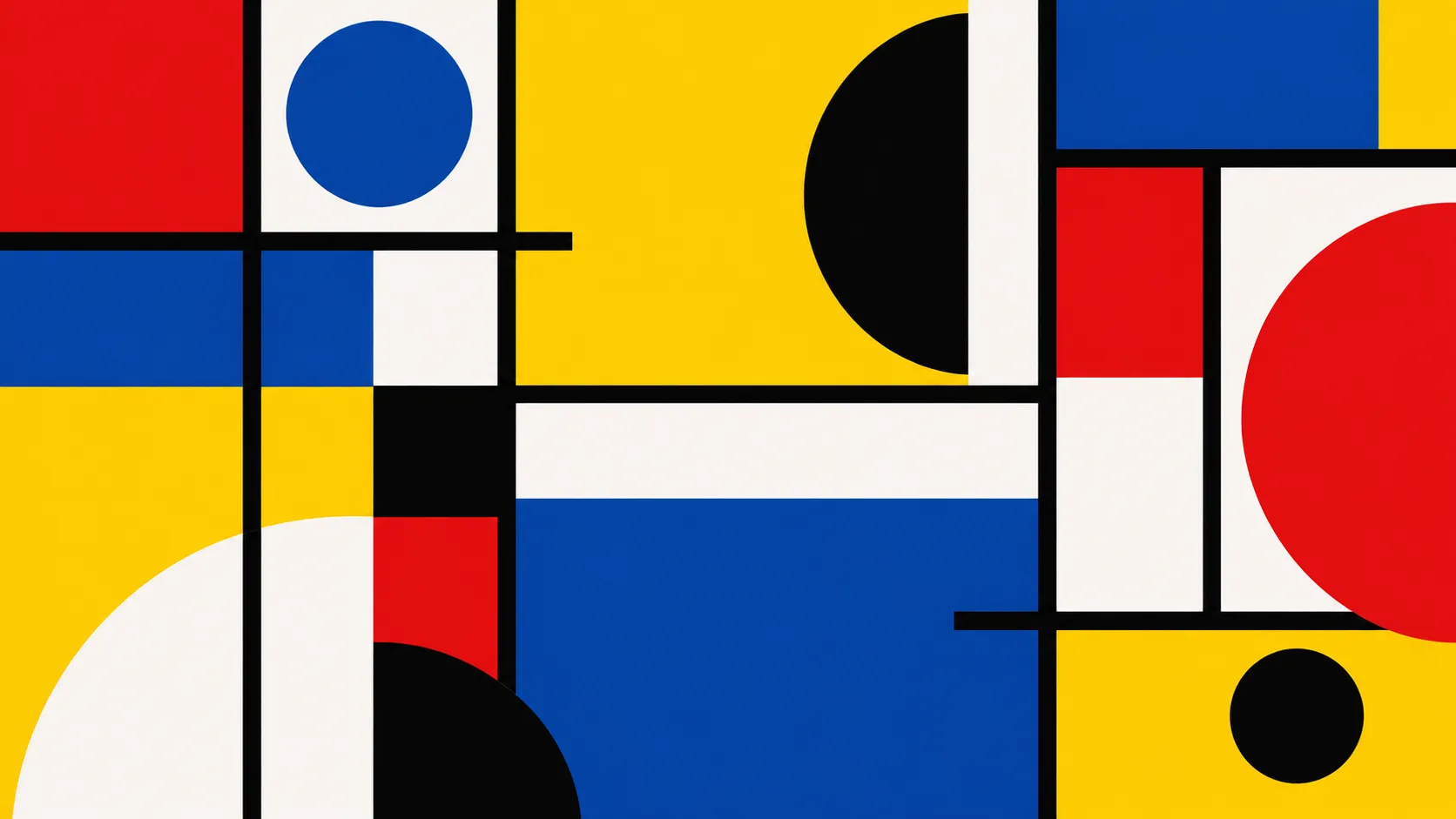 Abstract bauhaus geometric background