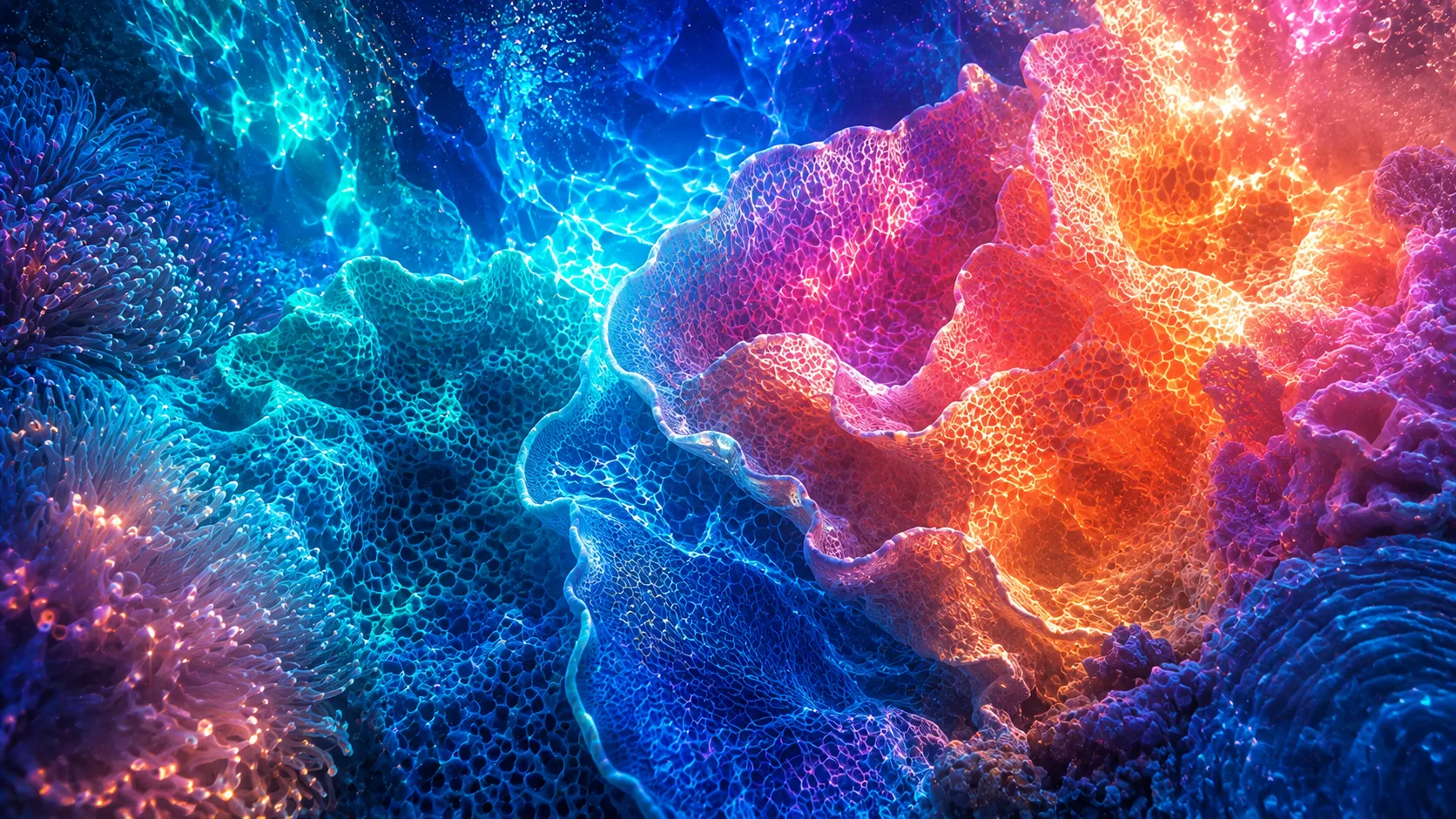 Abstract coral reef background