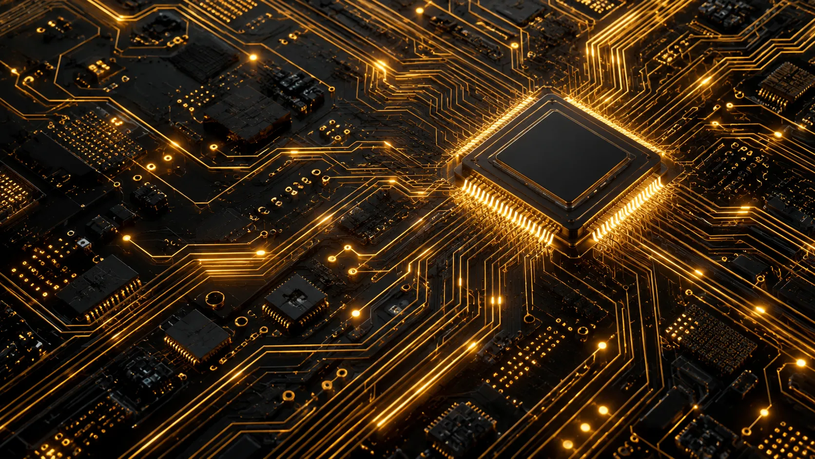Abstract circuit board layout background