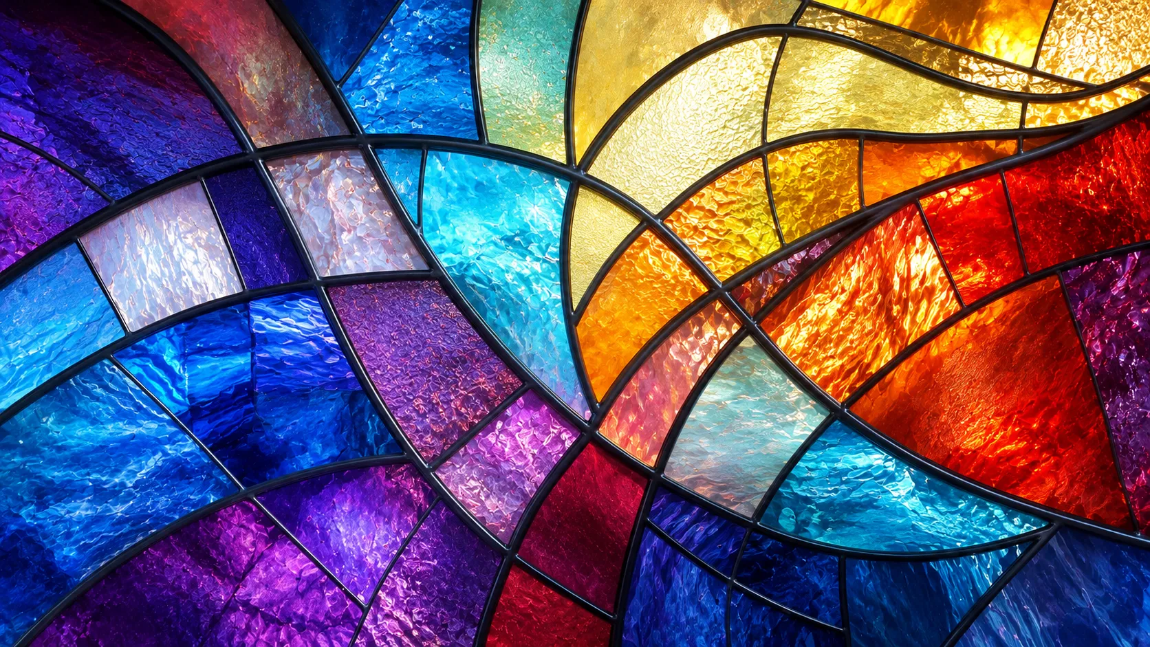 Abstract stained glass background