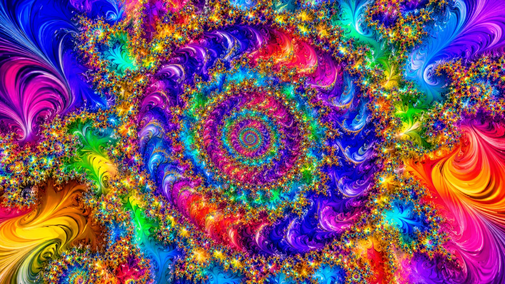 Abstract mathematical fractal background