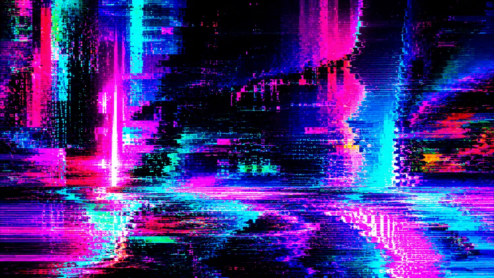 Abstract cyberpunk glitch background