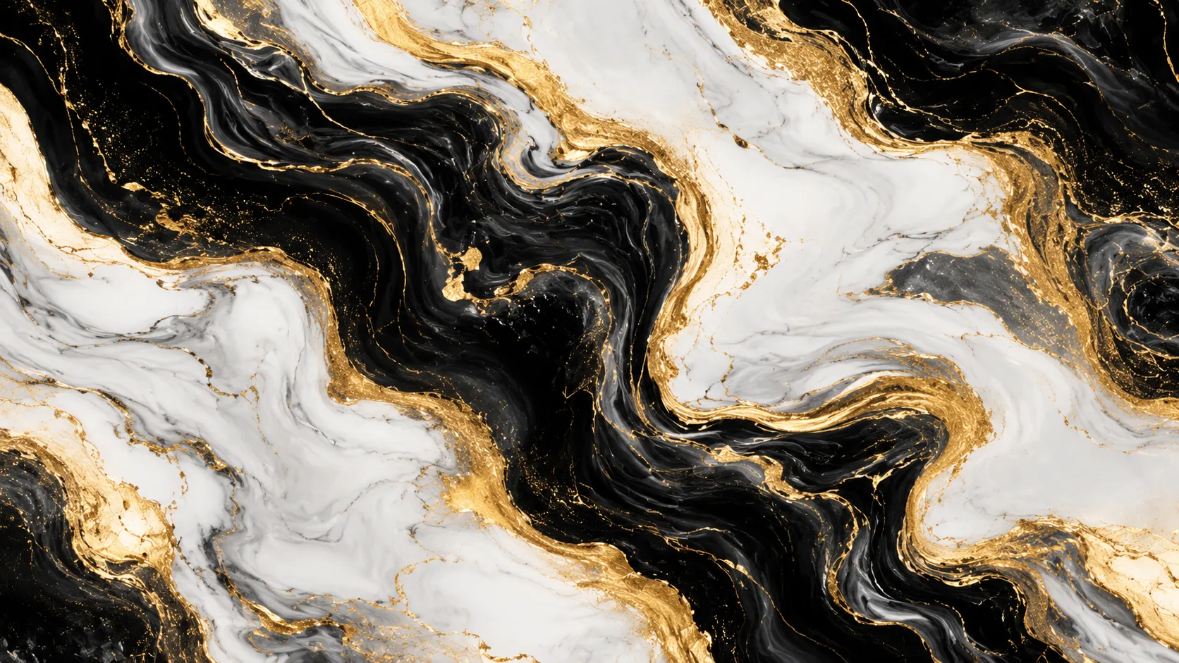 Liquid Marble Gold Vein Background
